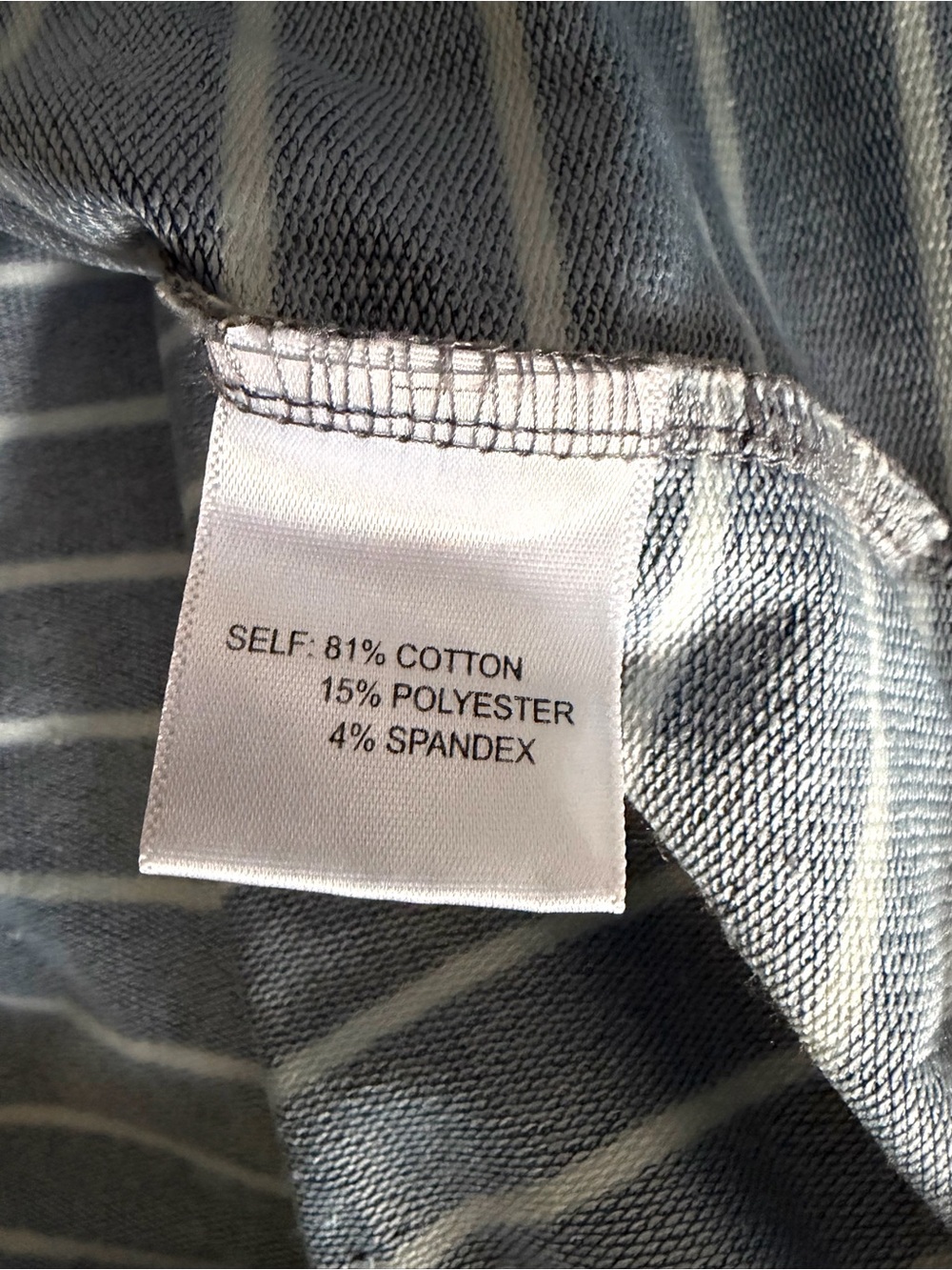 Striped Nautical Henley Sweatshirt Cotton Blue White Women’s Large - Picture 13 of 14